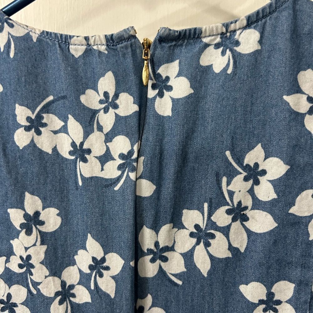 Draper James Blue Floral Mini Dress - Picture 6 of 6